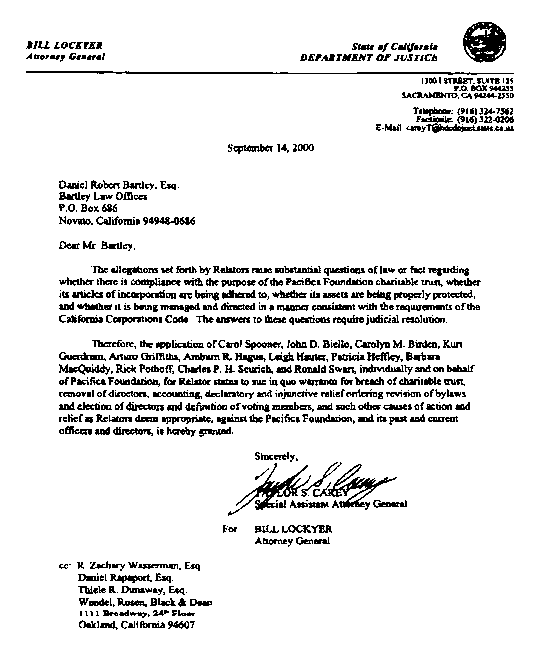AG Letter